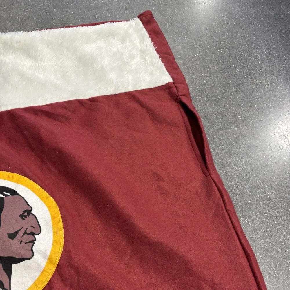 Redskin Stocking Halloween Costume Christmas NFL Commanders Burgandy 1 Sz Adult‎